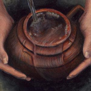 This artwork beautifully embodies the essence of Psalm 23, portraying a jug overflowing with water as a powerful symbol of God’s abundant blessings and provision. The flowing water represents His unending grace, pouring freely and generously, bringing life and renewal. Warm tones and gentle lighting create a sense of peace and gratitude, inviting viewers to reflect on the richness of divine abundance and the assurance that our cup overflows with His goodness.